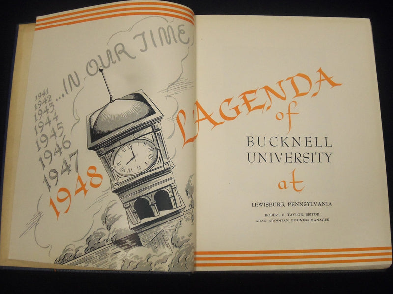 1948 L'AGENDA BUCKNELL UNIVERSITY LEWISBURG PENNSYLVANIA YEARBOOK - YB 121