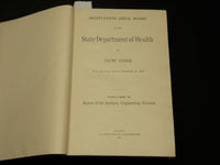 1907 NY STATE DEPARTMENT OF HEALTH 28TH ANNUAL REPORT VOLUME NO. 2 - KD 5894