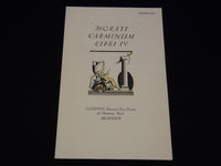 1926 HORATI CARMINUM LIBRI IV BOOK - CARWEN PRESS - J 7992