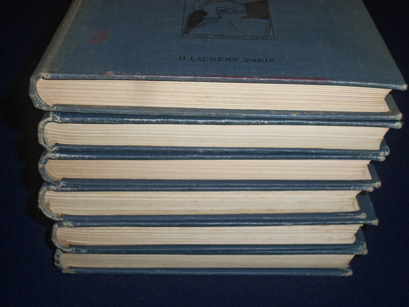 1925-1930 L'ART FRANCAIS BY RENE SCHNEIDER LOT OF 6 FRENCH BOOKS - KD 1364
