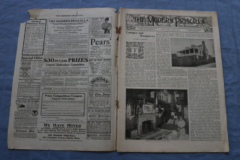1906 APRIL THE MODERN PRISCILLA MAGAZINE -ILLUSTRATIONS, STORIES & ADS- SP 4782A