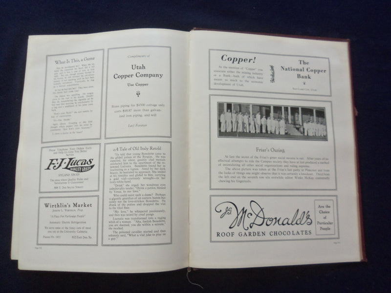 1929 THE UTONIAN UNIVERSITY OF UTAH YEARBOOK - SALT LAKE CITY, UTAH - YB 3123