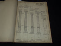 1908 DRAWINGS OF FIVE ORDERS OF ARCHIECTURE VOLUME BY JAMES TURNER BALL - Z 235