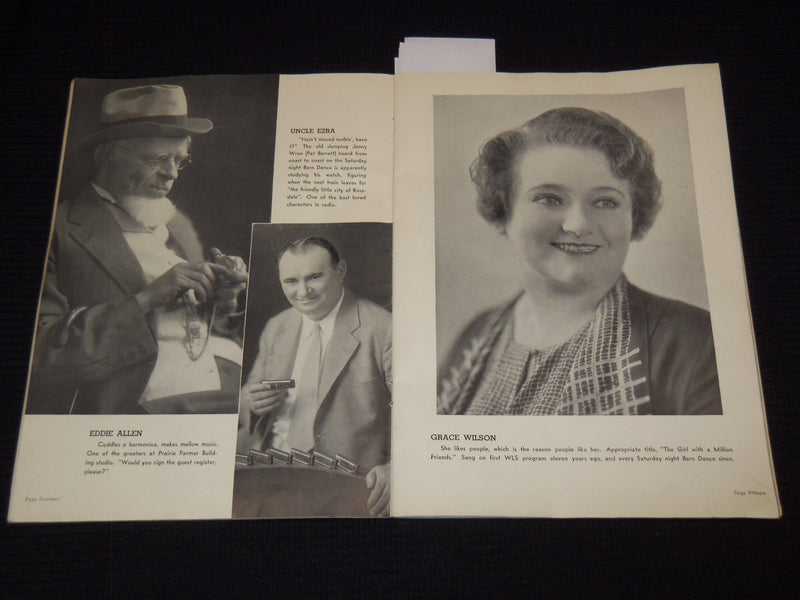 1936 WLS FAMILY ALBUM PUBLISHED BY THE PRAIRIE FARMER - SOFTCOVER - J 7280