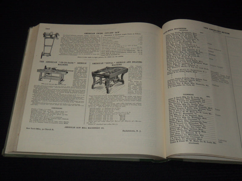1912 THE ASSISTANT BUYER CATALOG - SULLIVAN SYSTEM INC. - TOOLS - KD 5403C
