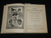 1913 SONGS THAT NEVER GROW OLD HARDCOVER BOOK - SYNDICATE PUBLISHING CO- KD 7439