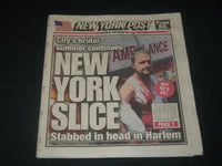 2020 JUNE 24 NEW YORK POST NEWSPAPER - NEW YORK SLICE - STABBED IN HEAD