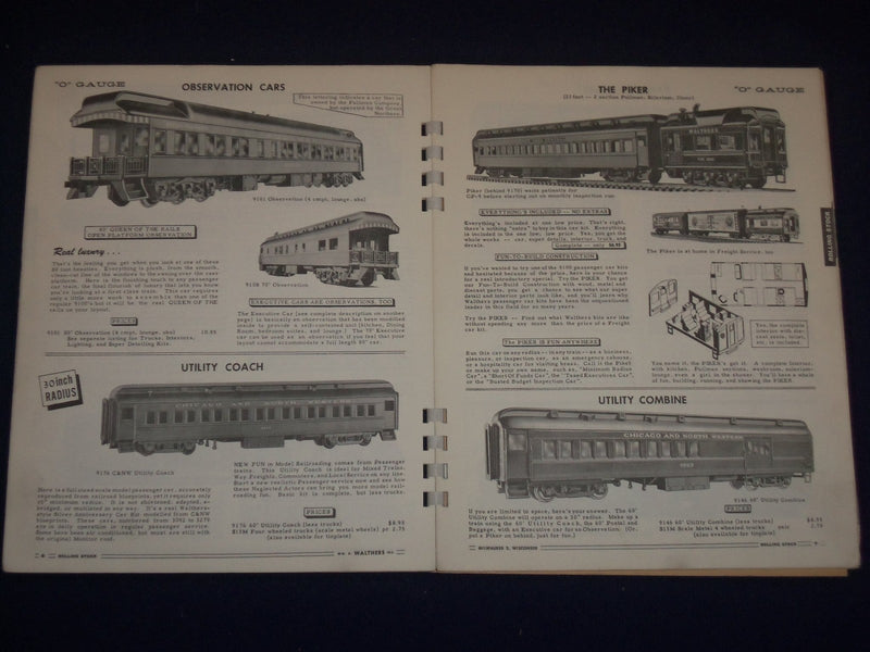 1961-1972 WALTHERS MODEL RAILROADER O SCALE DECAL CATALOG LOT OF 5 - J 1683
