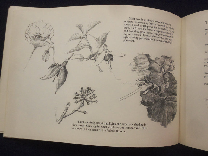 1995 SKETCHING WITH A PENCIL SOFTCOVER BOOK - JOHN HAMILTON INSCRIBED - J 8410