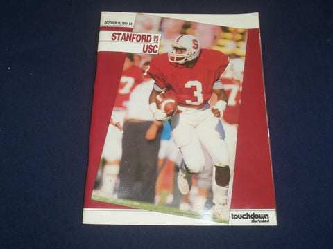 1990 OCTOBER 13 STANFORD UNIVERSITY VS USC FOOTBALL PROGRAM - ST 4974D