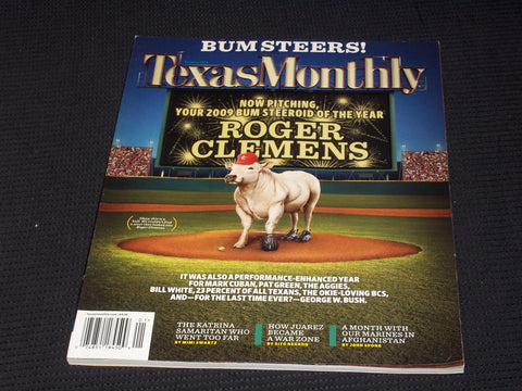 2009 JANUARY TEXAS MONTHLY MAGAZINE - ROGER CLEMENS FRONT COVER - E 7531