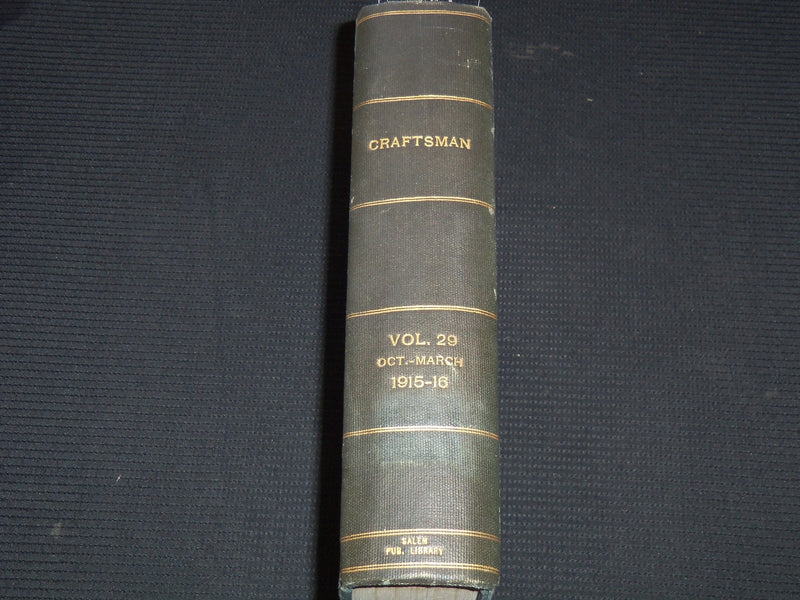 1915 OCTOBER-1916 MARCH THE CRAFTSMAN MAGAZINE BOUND VOLUME - KD 7888