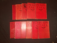 1927-1930 PLAIN TALK MAGAZINE - LOT OF 11 - NICE STORIES - WR 1197