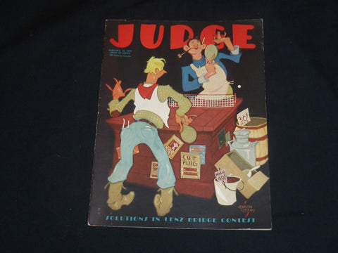 1932 JANUARY 16 JUDGE MAGAZINE - PLAYING PING PONG - ST 5716