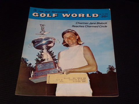 1970 AUGUST 18 GOLF WORLD MAGAZINE - JANE BLALOCK FRONT COVER - E 6455