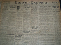 1921 DENVER EXPRESS NEWSPAPER LOT OF 7 - FATTY ARBUCKLE TRIAL - NTL 87