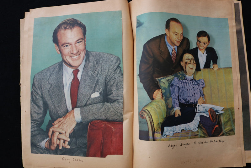 HUGE MOVIE STARS SCRAPBOOK - MARLENE DIETRICH - GARY COOPER - E 24936