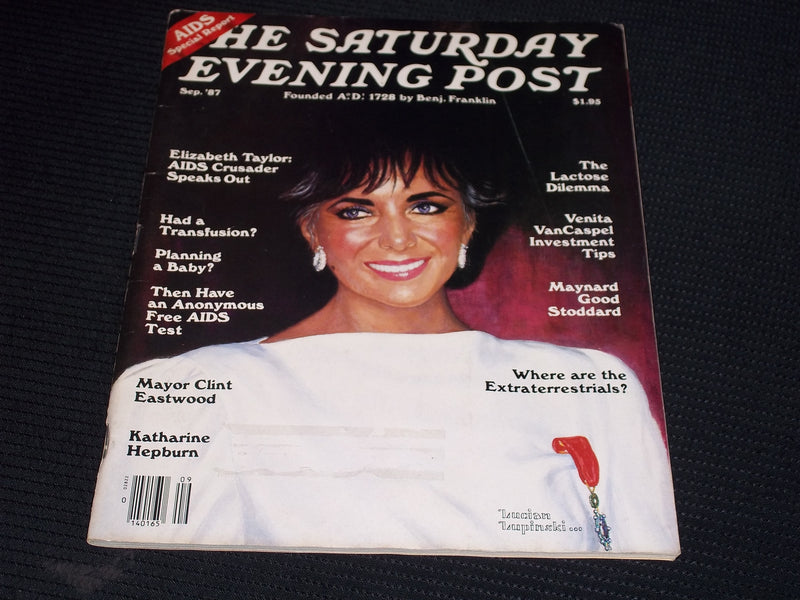 1987 SEPTEMBER THE SATURDAY EVENING POST MAGAZINE - LIZ TAYLOR COVER - E 17018