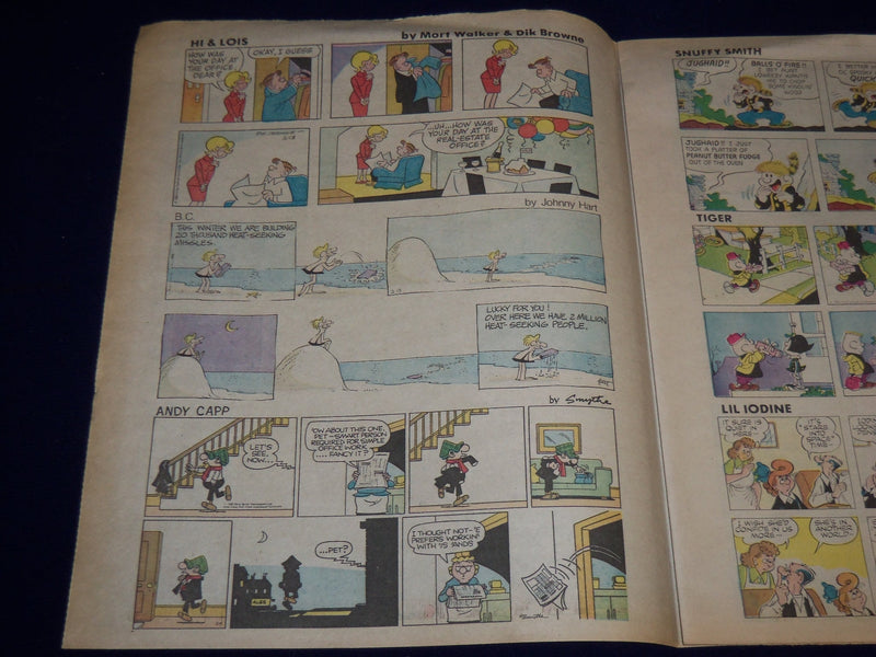 1983 FEBRUARY 13 THE SUNDAY PRESS COLOR COMICS - PEANUTS - GARFIELD - NP 1847M