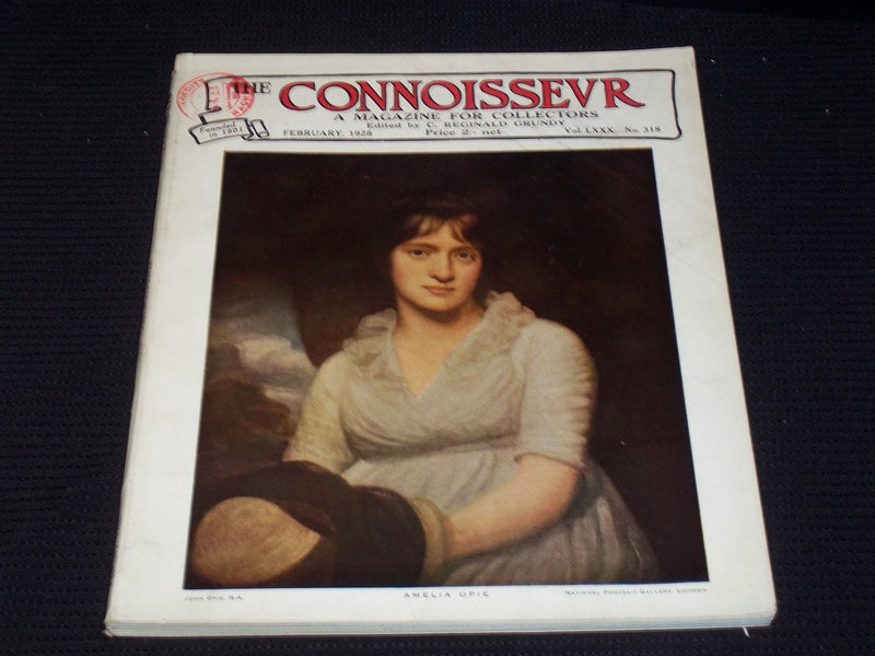 1928 FEBRUARY THE CONNOISSEUR MAGAZINE - AMELIA OPIE FRONT COVER - E 5510