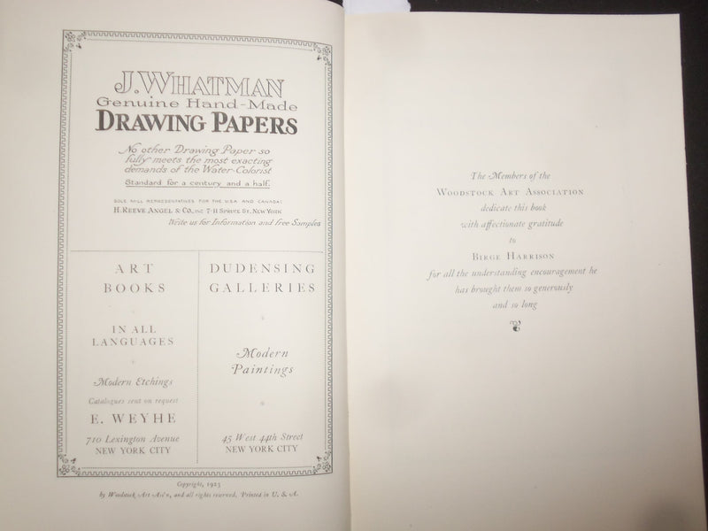 1923 WOODSTOCK - AN ESSAY BY RICHARD LE GALLIENNE SOFTCOVER BOOK - J 9856