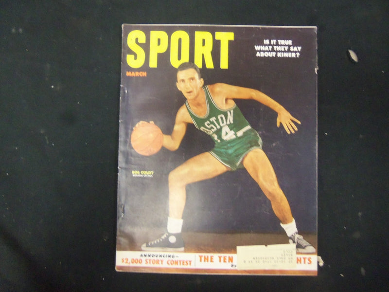 1953 MARCH SPORT MAGAZINE - BOB COUSY COVER - GREAT PHOTOS - ST 3504