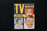 1956 AUGUST TV WORLD MAGAZINE - ARTHUR GODFREY AND LIBERACE COVER - SP 4184V