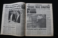1998 MAY 17 NEW YORK POST NEWSPAPER - FRANK SINATRA'S LAST WORDS - NP 8922
