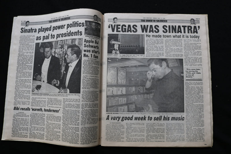1998 MAY 17 NEW YORK POST NEWSPAPER - FRANK SINATRA'S LAST WORDS - NP 8922