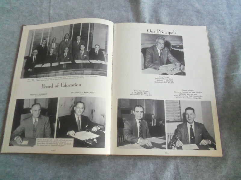 1954 MAROON KINGSTON HIGH SCHOOL YEARBOOK - KINSTON, NEW YORK - YB 2923