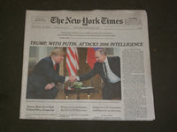 2018 JULY 17 NEW YORK TIMES - TRUMP, WITH PUTIN, ATTACKS 2016 INTELLIGENCE