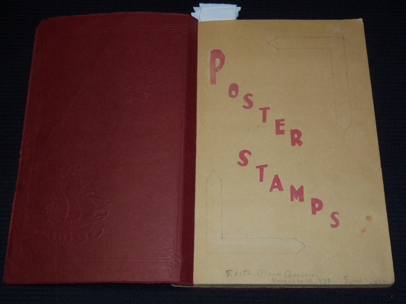 1935 SCRAPBOOK - NEWSPAPER POSTER STAMPS - KD 7946