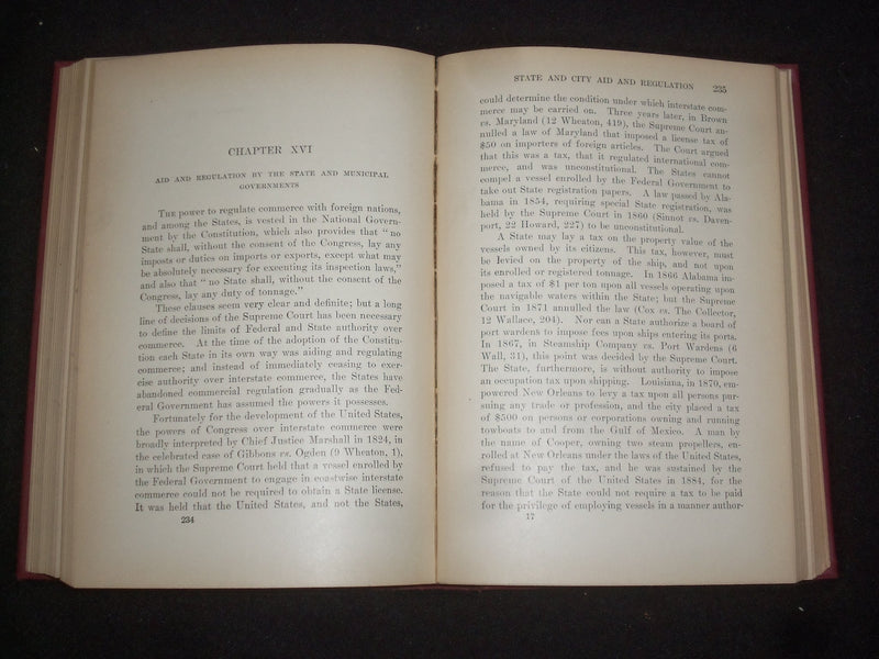 1911 OCEAN AND INLAND WATER TRANSPORTATION HARDCOVER BOOK BY E. JOHNSON- KD 9213