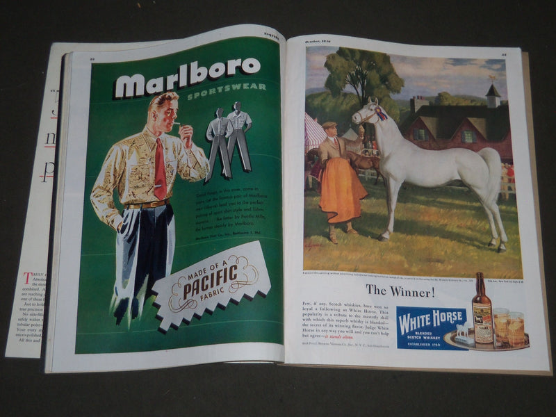 1946 OCTOBER ESQUIRE MAGAZINE - NICE ILLUSTRATIONS, COVER AND ADS - ST 5039