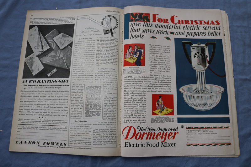 1929 DECEMBER THE MODERN PRISCILLA MAGAZINE -ILLUSTRATIONS/STORIES/ADS- SP 4783G