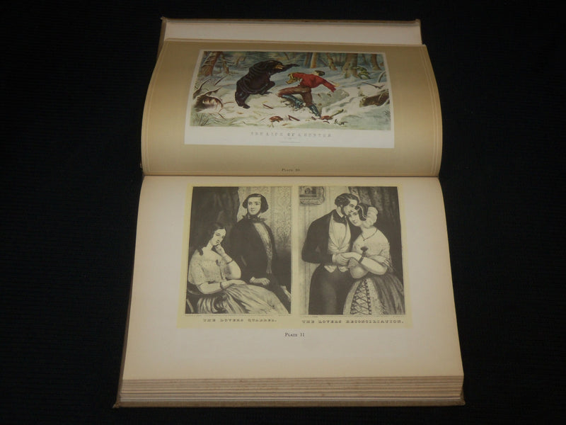 1943 CURRIER & IVES HARDCOVER BOOK BY HARRY PETERS - 192 PLATES - R 723N