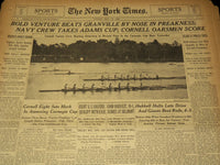 1931-1952 NEW YORK TIMES PREAKNESS WINNERS SPORTS SECTIONS LOT OF 18 - NTL 16F