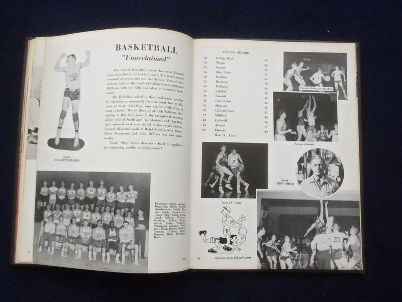 1954 SHADOWS HENRY B. WHITEHORNE HIGH SCHOOL YEARBOOK - VERONA, NJ - YB 3018