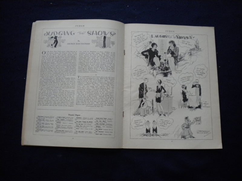 1929 JUNE 29 JUDGE MAGAZINE - JUST THE TYPE - B 437P