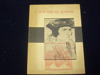 1960'S A MAN FOR ALL SEASONS SOUVENIR SHOW PROGRAM - EMLYN WILLIAMS - J 5019