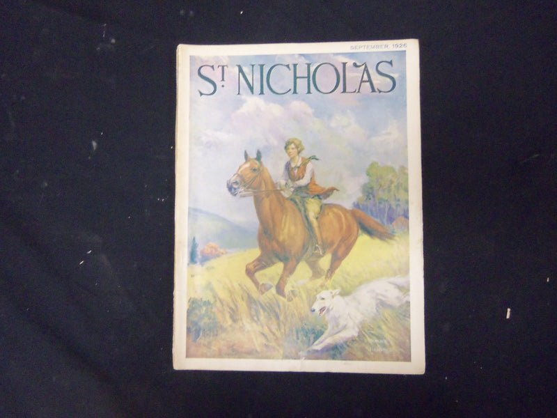 1926 SEPTEMBER ST. NICHOLAS MAGAZINE - ILLUSTRATIONS, STORIES & ADS - ST 3157