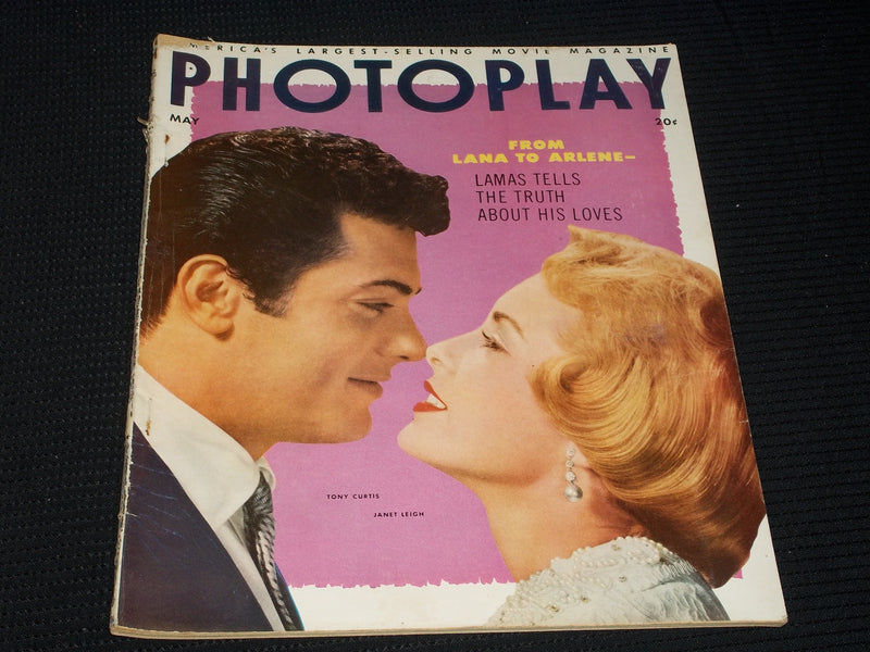 1953 MAY PHOTOPLAY MAGAZINE - TONY CURTIS & JANET LEIGH FRONT COVER - E 1797