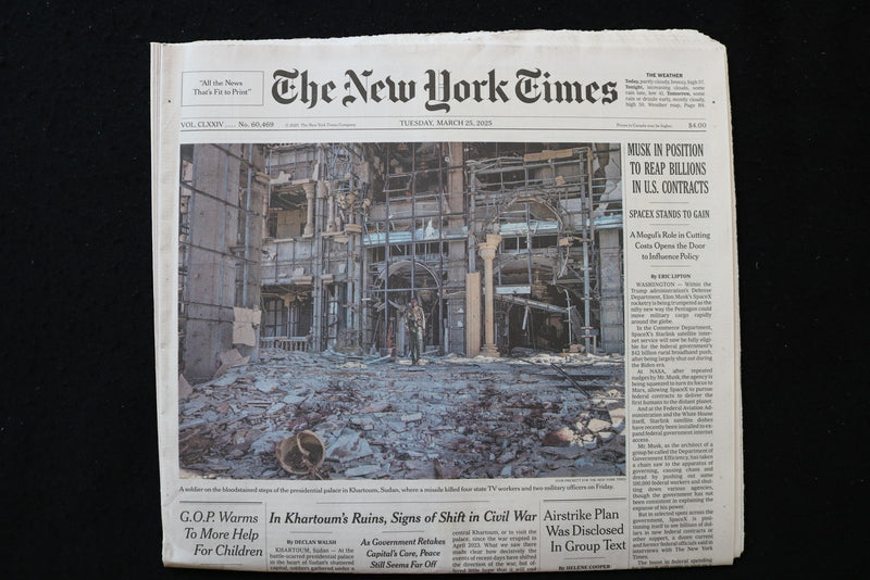 2025 MARCH 25 NEW YORK TIMES-MUSK IN POSITION TO REAP BILLIONS IN U.S. CONTRACTS