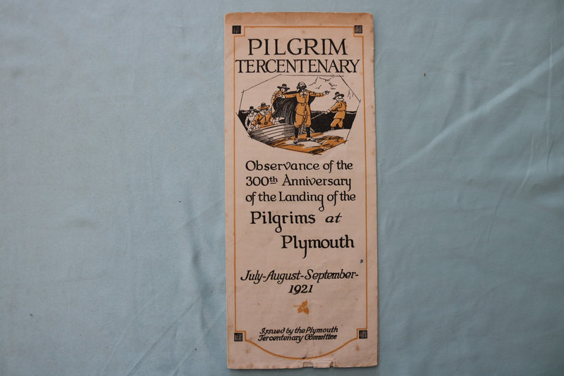 1920'S PLYMOUTH PILGRIM EPHEMERA - LOT OF 2 - K 3439