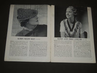 1935 PARIS SPONSORS CROCHET BOOK NO. 6 - NICE PHOTOS - J 2306
