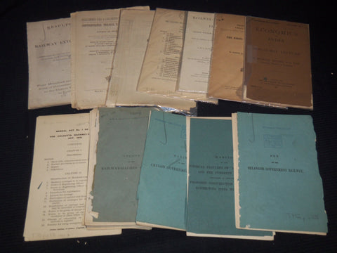 1866-1926 GOVERNMENT REPORTS & STUDIES ON INDIA LOT OF 32 PIECES - O 2515I