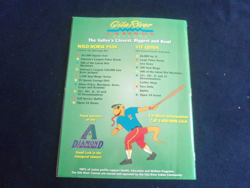 1999 JANUARY/FEBRUARY ARIZONA DIAMONDBACKS MAGAZINE - RANDY JOHNSON - ST 7103