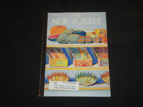 2008 NOVEMBER 24 THE NEW YORKER MAGAZINE - ILLUSTRATED COVER - NY 2138