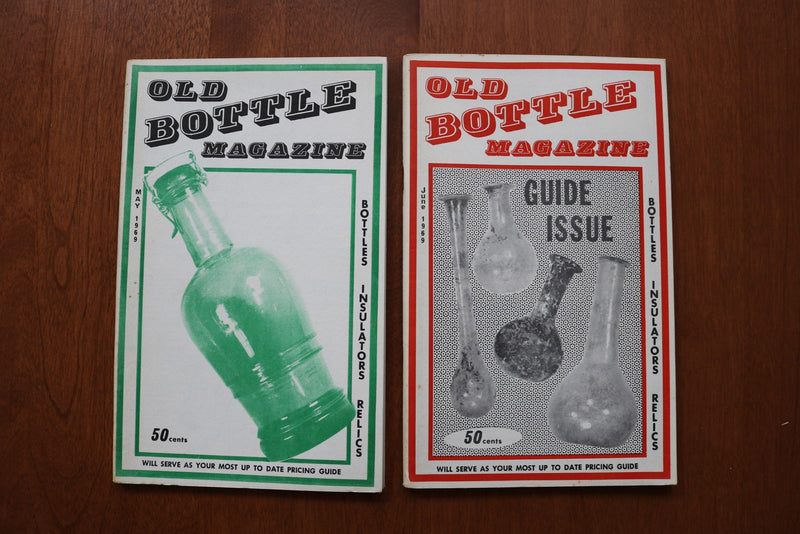 1968-1970 OLD BOTTLE MAGAZINE & ANTIQUE BOTTLES MAGAZINE - LOT OF 17 - O 3933