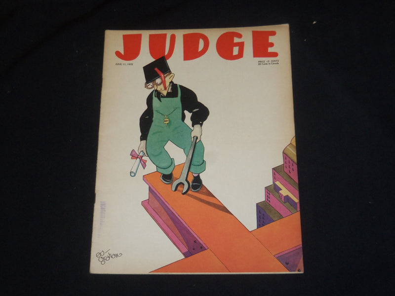 1932 JUNE 11 JUDGE MAGAZINE - ILLUSTRATED COVER - ST 5737